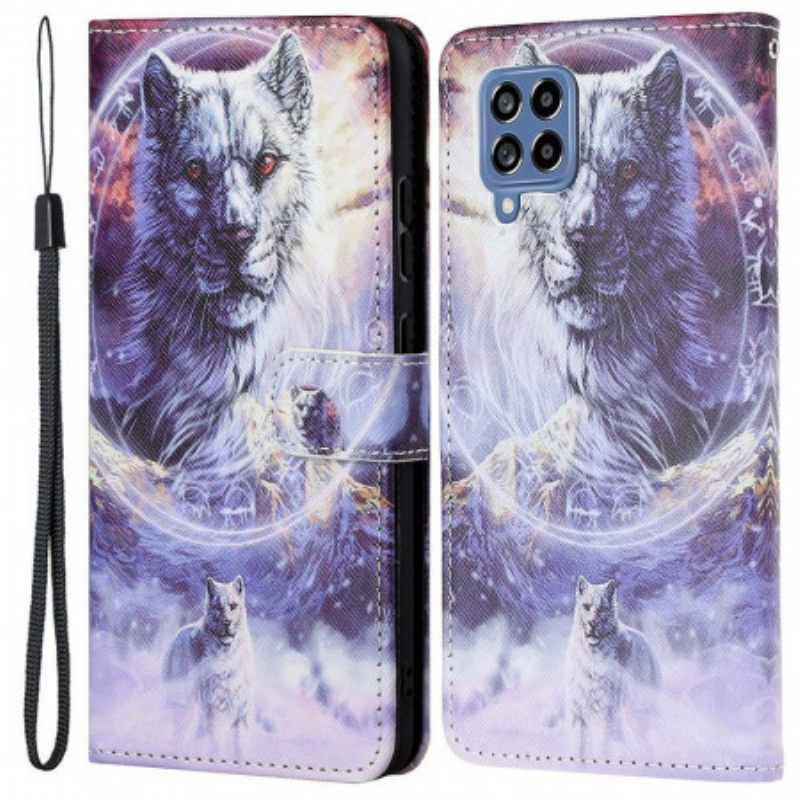 Κάλυμμα Samsung Galaxy M53 5G με κορδονι Lanyard Wolf